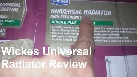 Wickes Universal Radiator Review Double Plus Type 21