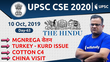 8:00 AM - UPSC CSE 2020 | The Hindu Editorial Analysis by Ashirwad Sir | 10 Oct 2019
