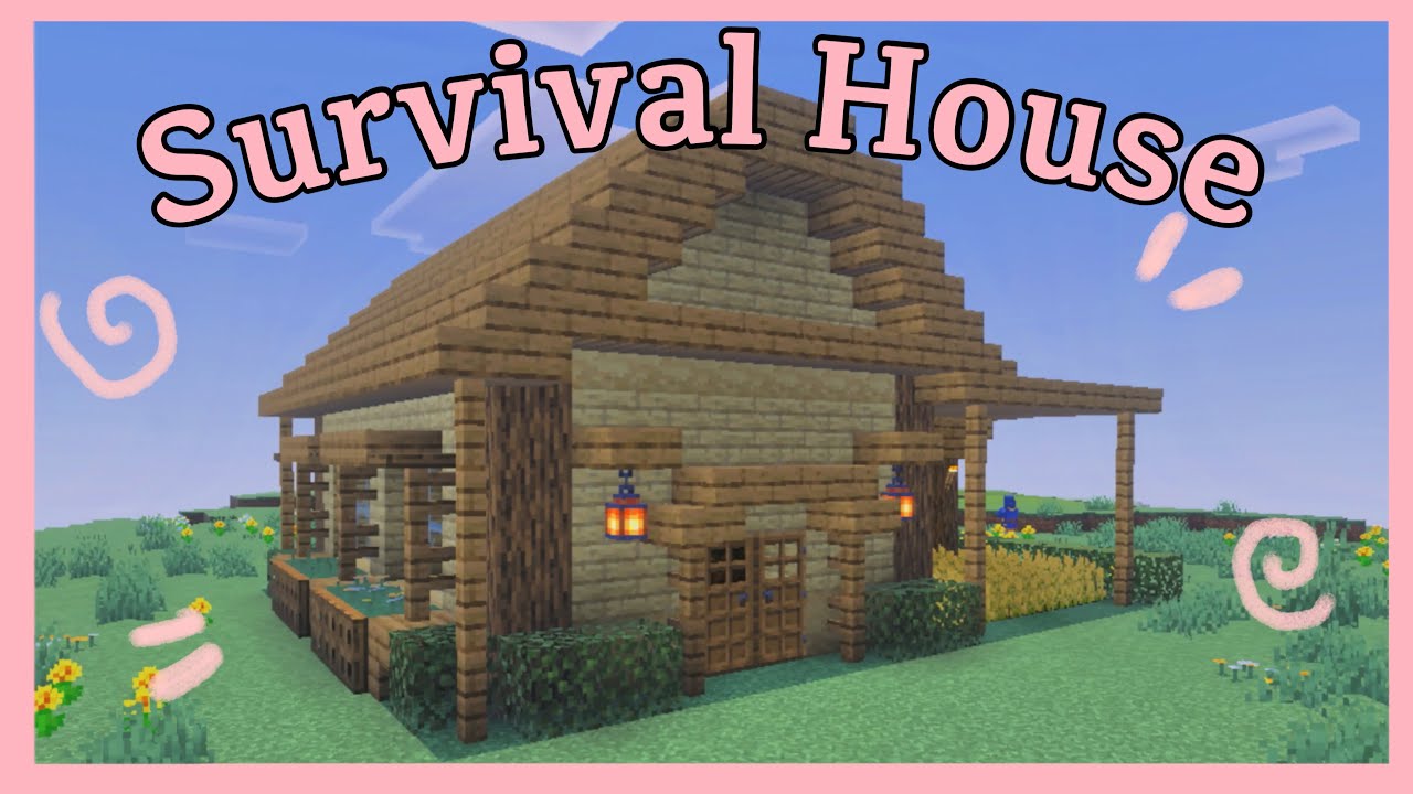 Small Easy Minecraft Builds Tutorial Small and Easy Starter Survival House || Minecraft Build Tutorials ...