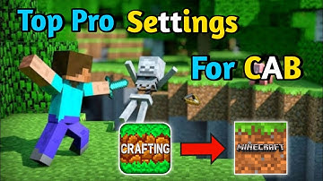 //Top Pro Settings For Crafting And Building🔥//Change original CAB
