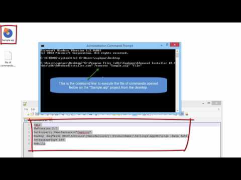 Commands file for Advanced Installer