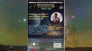 Talk by Dr. Vishal Gajjar (Breakthrough Listen, University of California, Berkeley)
