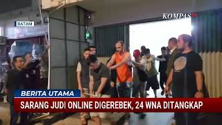 Sarang Judi Online Digerebek, 24 WNA Digiring