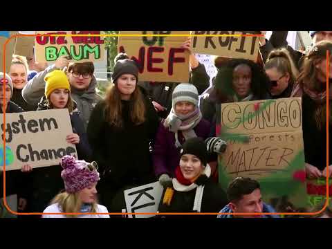 Greta Thunberg, activists raise climate issues at Davos