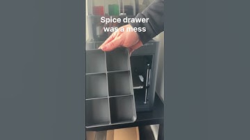 Fixed my messy spice drawer with a simple 3D printed IKEA organizer #3dprinting #ikeahack #DIY