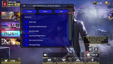 Void Server mod apk ImGui 1.6.38 Garena Safe Main ID