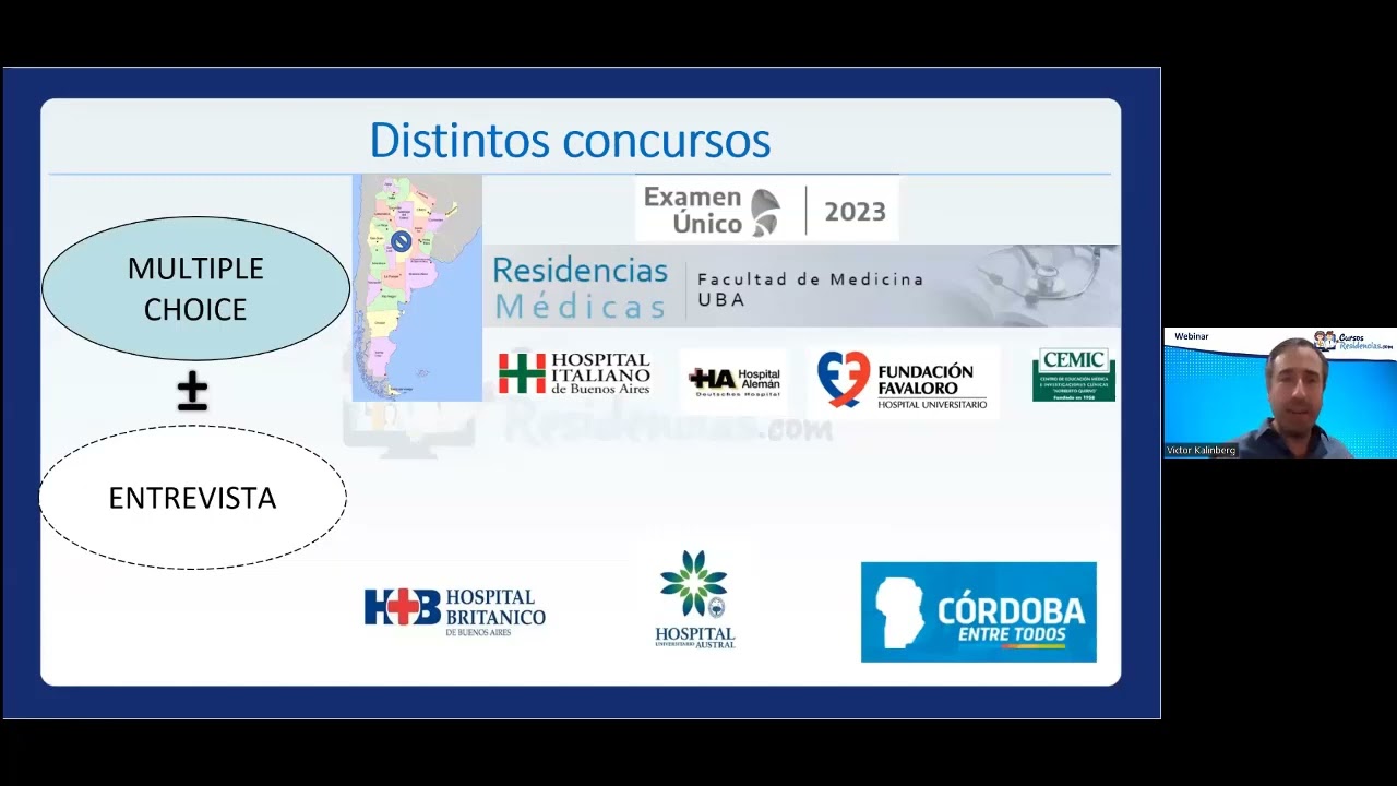 Los distintos concursos de residencias médicas