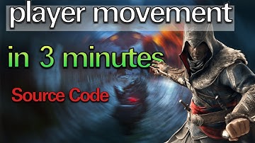 Make First Person Movement Script in Unity & C# in 3 Minutes - With Source Code