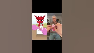 Raddy and Pinki Easy Magic Trick Tutorial Original VS Animation (Incredibox Sprunki) @fash