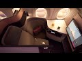 Qatar airways qsuite flying in 2021  zrich to doha  forward facing seat