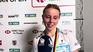 Mia Blichfeldt wins the title at the German Open