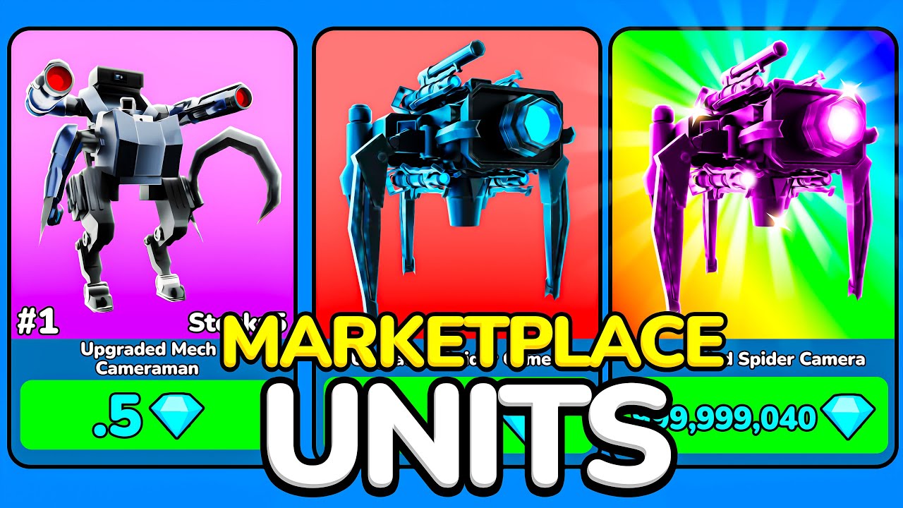 ONLY Using Marketplace Units In TOILET TOWER DEFENSE