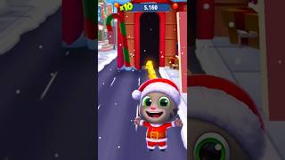 Talking Tom Gold Run Santa Tom vs Christmas Challenge 🎅 #shorts #talanditom
