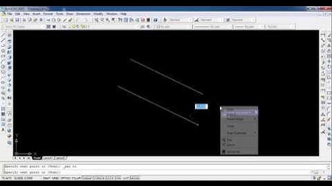 vẽ đường thẳng song song với đường thẳng cho trước trong cad