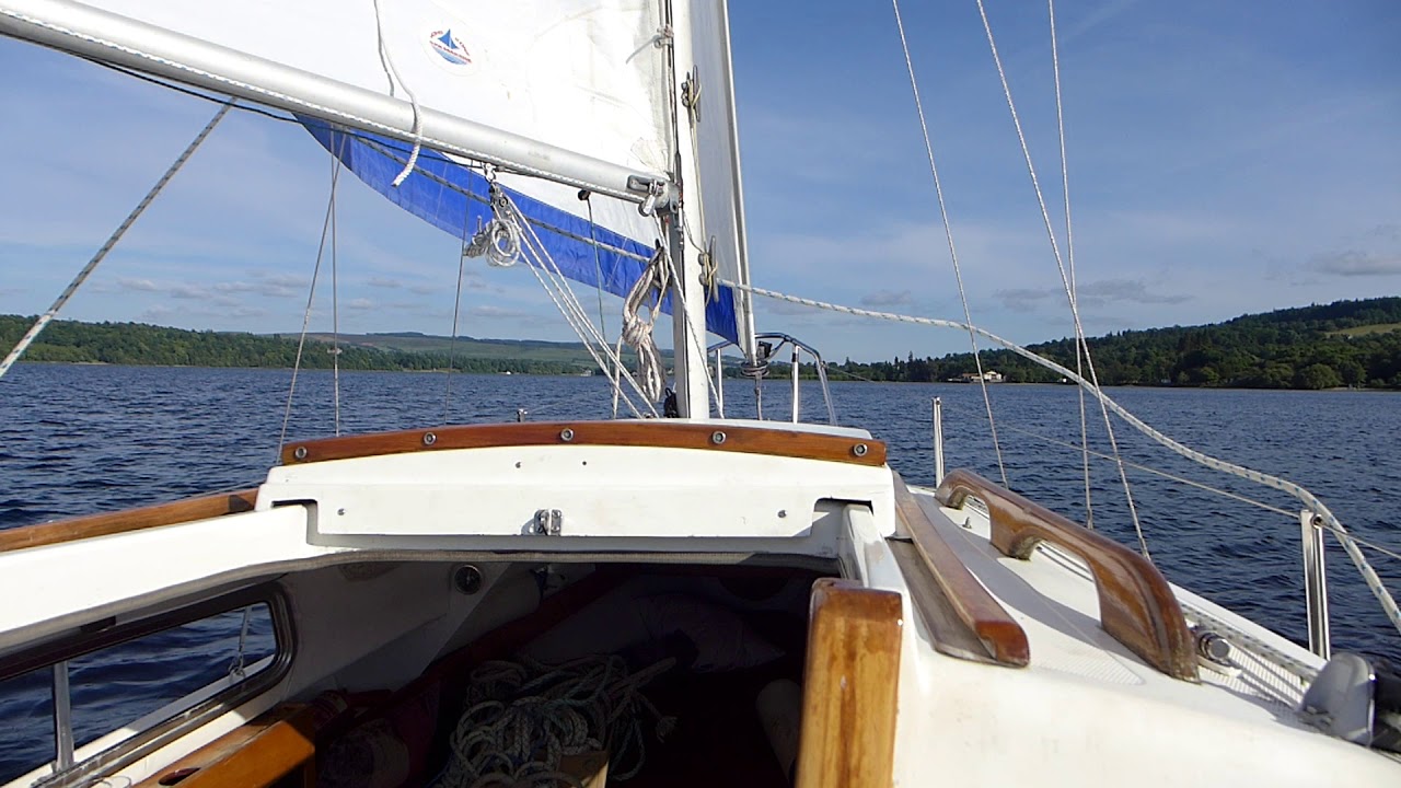 Corribee Florence sailing south beside the Cruin, Loch Lomond YouTube