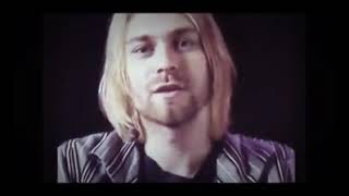 Kurt Cobain Saying Hello and smiling (RARE)
