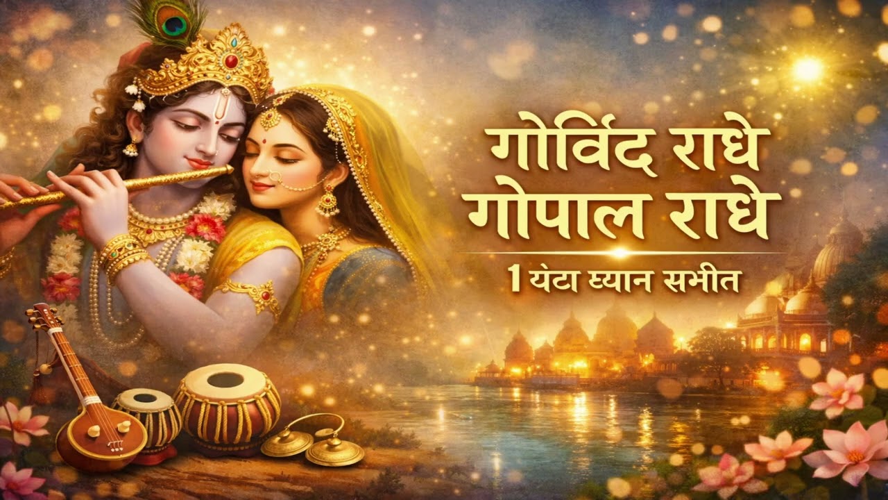 Govind Radhe Gopal Radhe | 1 Hour Nonstop Bhajan | Krishna Bhakti Meditation Chant
