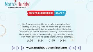 Math Practice Problem Grade 5 Question 245