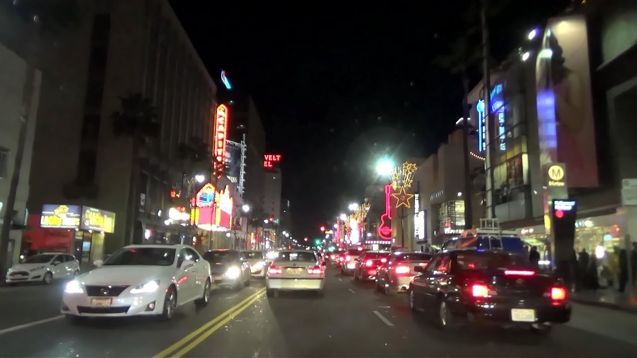 Hollywood Boulevard at Night