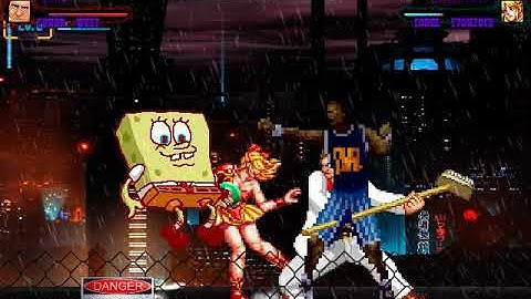 MUGEN Request: Shaq & Frank West Vs Spongebob & Carol Stanzack