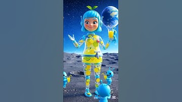 “Lemon Robot on the Moon 🍋🤖 | Cute Aliens & Space Adventure | AI Animation 4K”