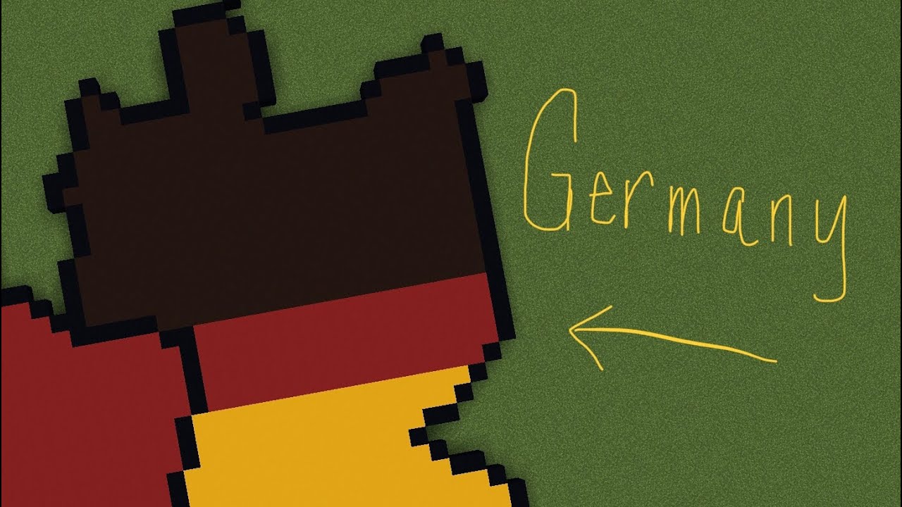 How to build the earth in Minecraft part 4 Germany - YouTube