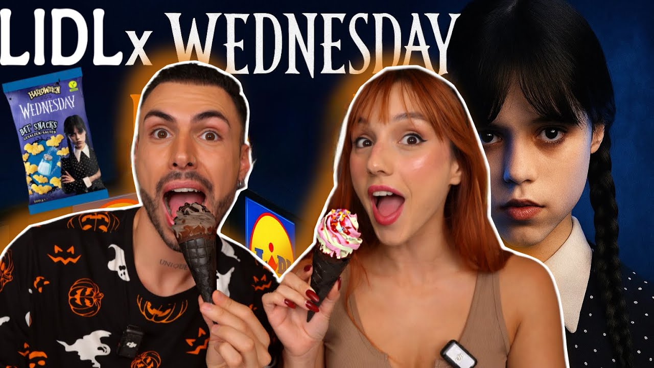 Δοκιμάζουμε όλα τα Wednesday X Lidl Halloween snacks Feat. @MariannaGrfld | The The Real 