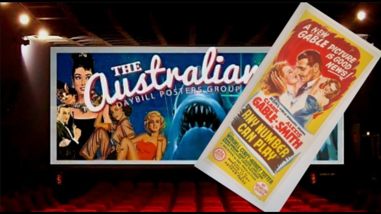 4K Movie 1949 Any Number Can Play Australian Daybill Poster Linen backed
