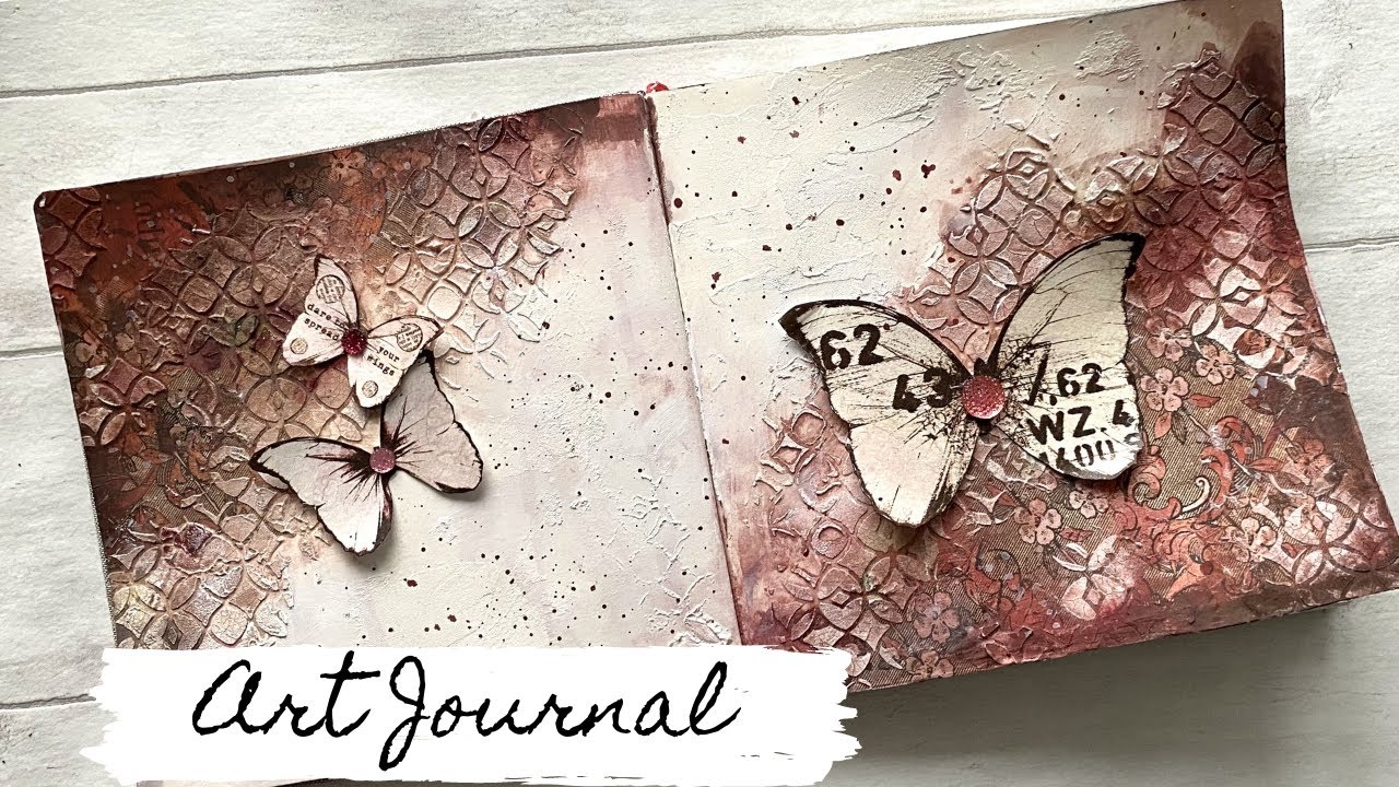 Mixed Media Art Journal with Arteza Gouache Paints 💕💕 - YouTube