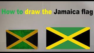 How to draw the Jamaica flag