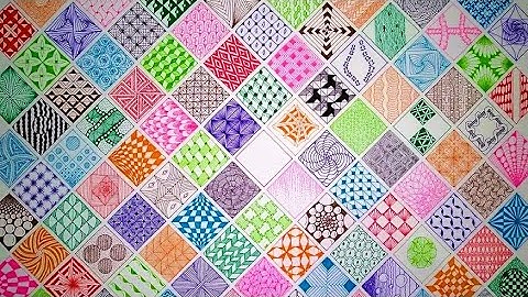 100 ZENTANGLE PATTERNS / 100 PATRONES MANDALAS