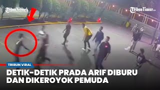 Bergerombol! CCTV Detik-detik Prajurit TNI Diburu dan Dikeroyok Hingga Tewas