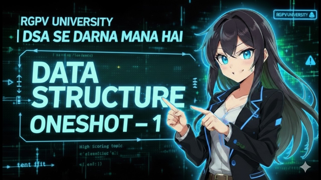 DSA One Shot 1: Data Structures Full Revision | RGPV Exam 2026 | DSA Se Darna Mana Hai 🔥