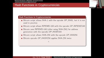 Hash Functions for Cryptocurrencies