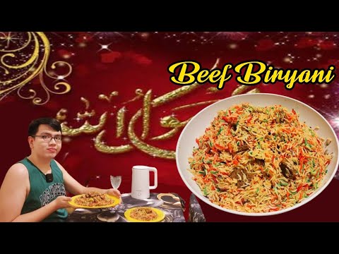 Cooking Beef Biryani