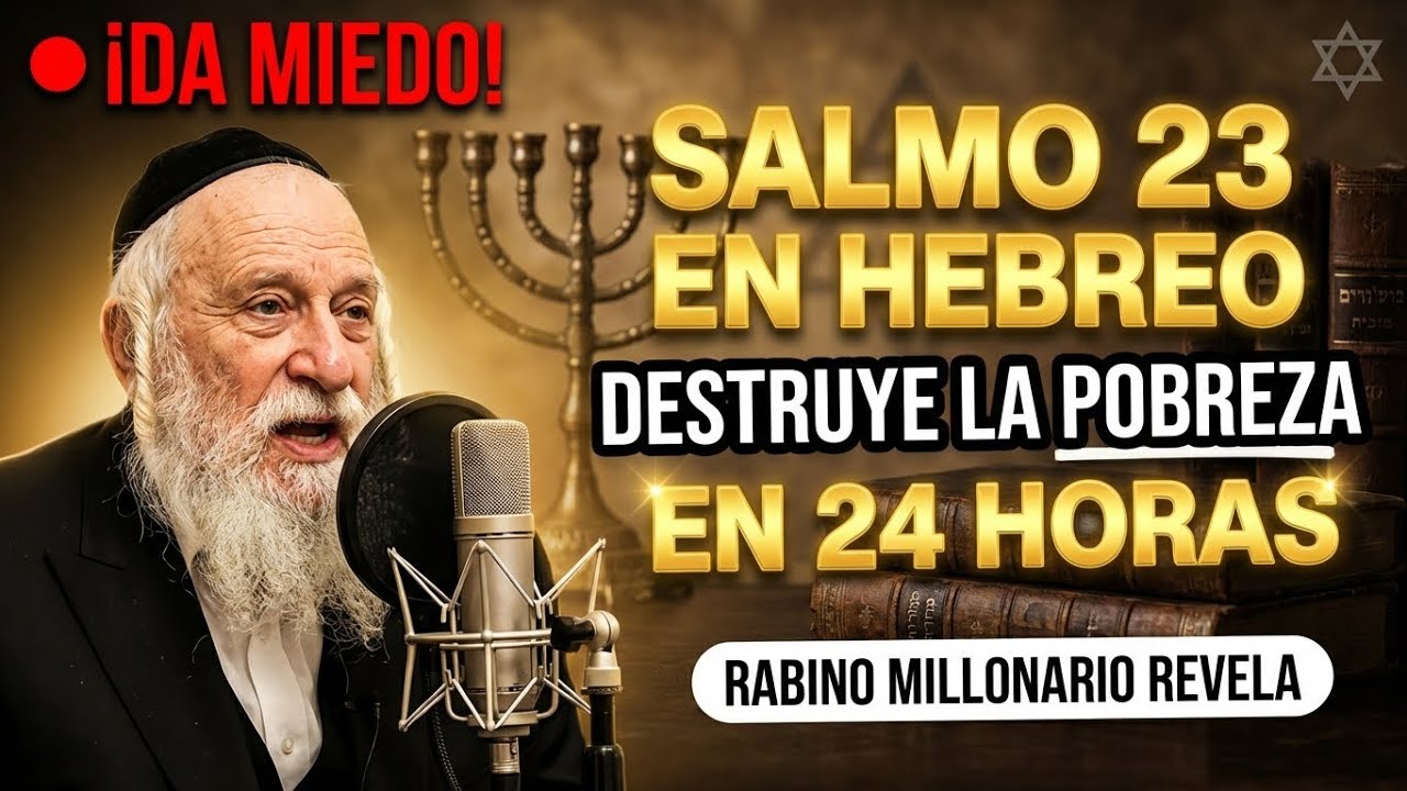 ¡DA MIEDO! SALMO 23 En HEBREO DESTRUYE Pobreza En 24 Horas — Rabino Millonario Revela Cábala