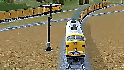 Train Sim - India Using EMD F9 UP Again - Simulasi Kereta Api