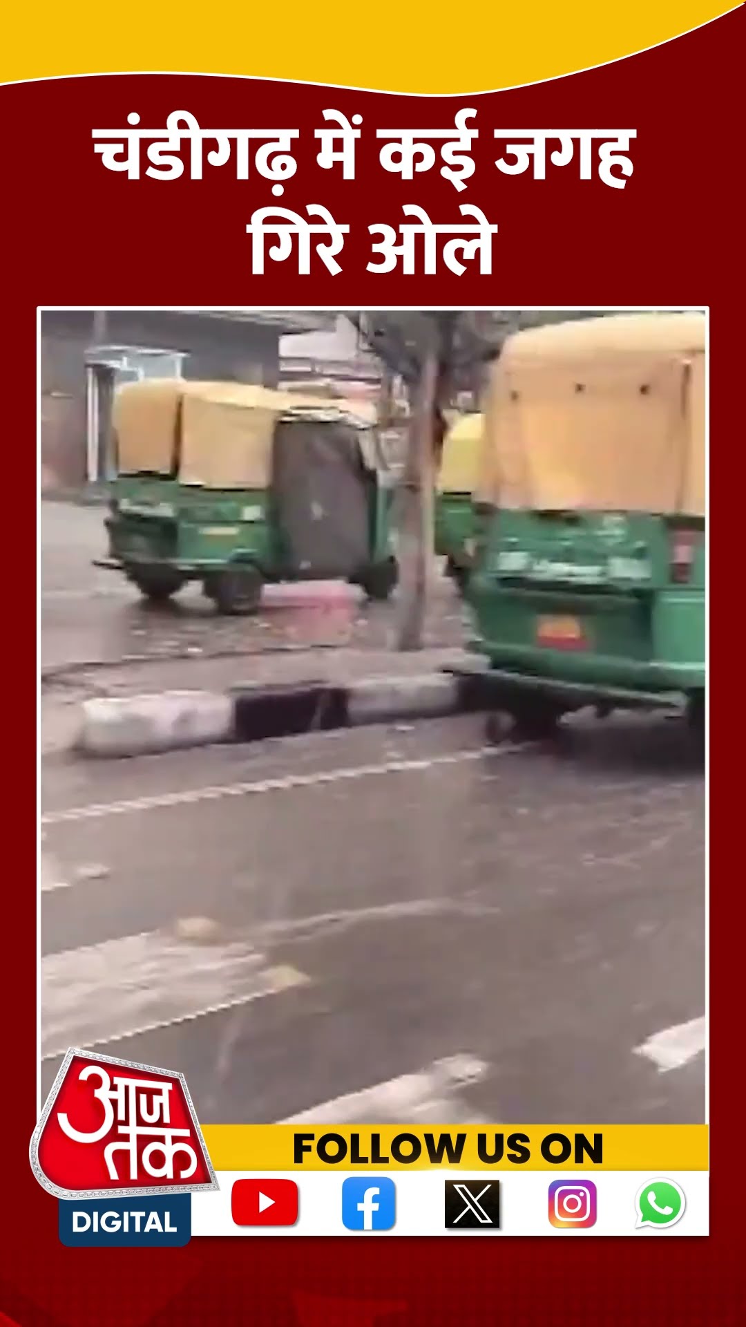 Chandigarh में कई जगह गिरे ओले #shorts #viral #shortvideo #chandigarh #chandigarhrain