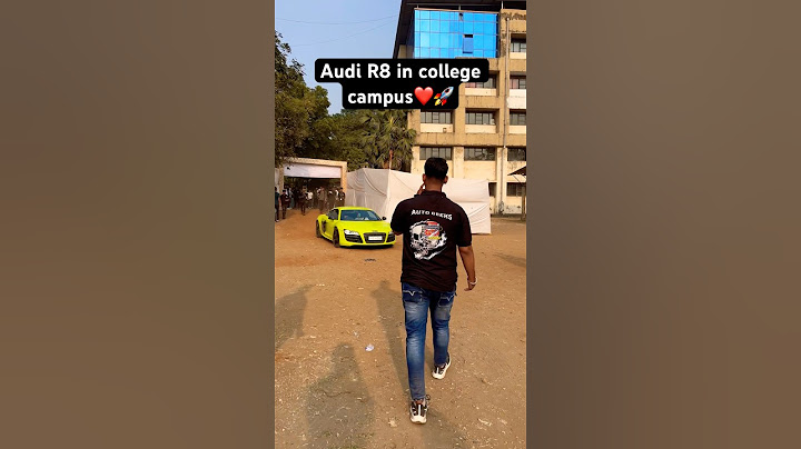 Taking supercar in college campus!! #cars #automobile #audi