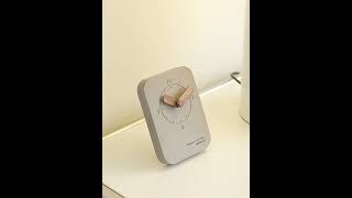 wozoom Silent Desk Clock Small Wooden Table Wall Clock