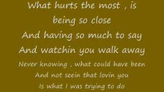 What Hurts The Most Lyrics Cascada