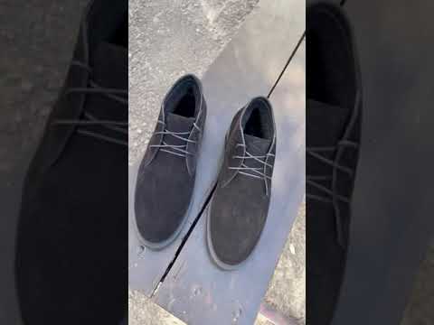 Замшеві чорні черевики 40 42 44 45 розмір, видео 1