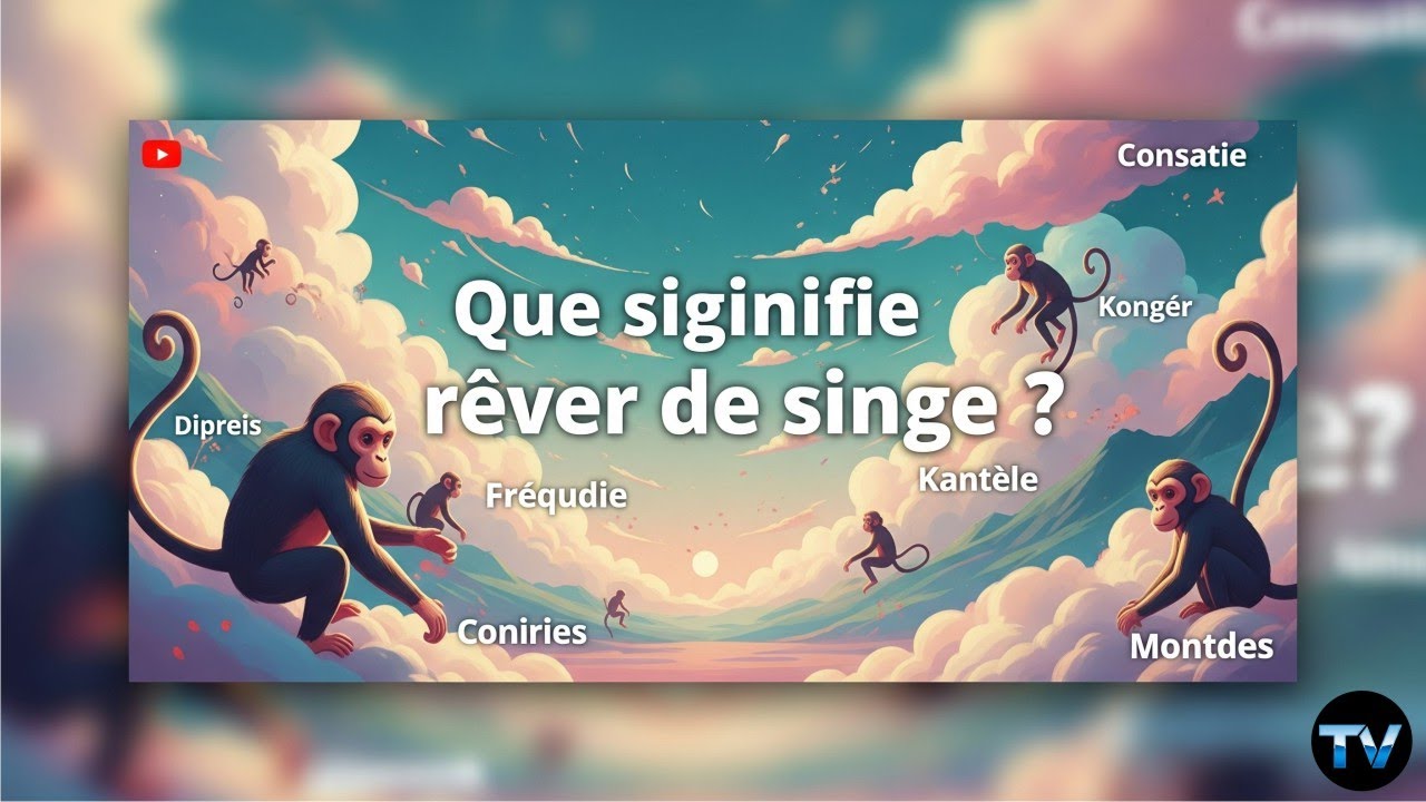 que signifie rêver de singe? / interprétation/ symbolisme/islam/petit/grand/agressif
