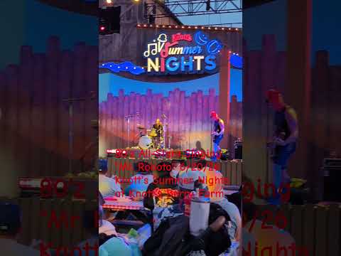 80'z All-Stars Singing "Mr. Roboto" 6/20/26 Knott's Summer Nights #knottsberryfarm #shorts