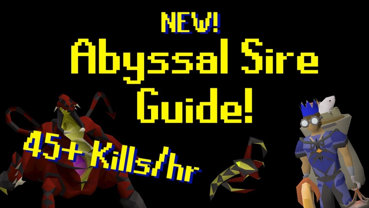 NEW Abyssal Sire Guide (45+ KPH!) - OSRS Post Update Strategy - YouTube