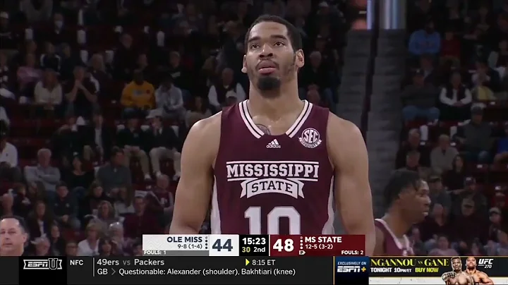 Garrison Brooks vs OLE MISS 17 PTS       1.22.22