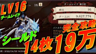 【BDBL】チームレイド！シールド14枚・19万ダメ攻略法！
