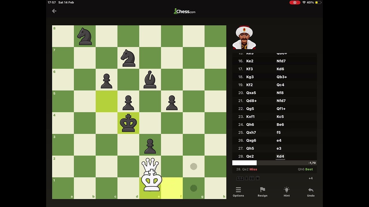Beating the mechanical turk with one queen