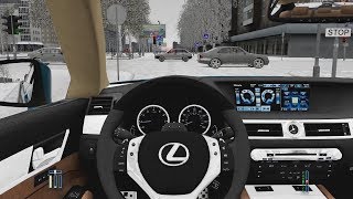 City Car Driving - Lexus GS 350 F | Snow Driving screenshot 3