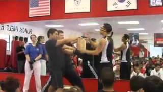 Jump Back Kick Blindfolded